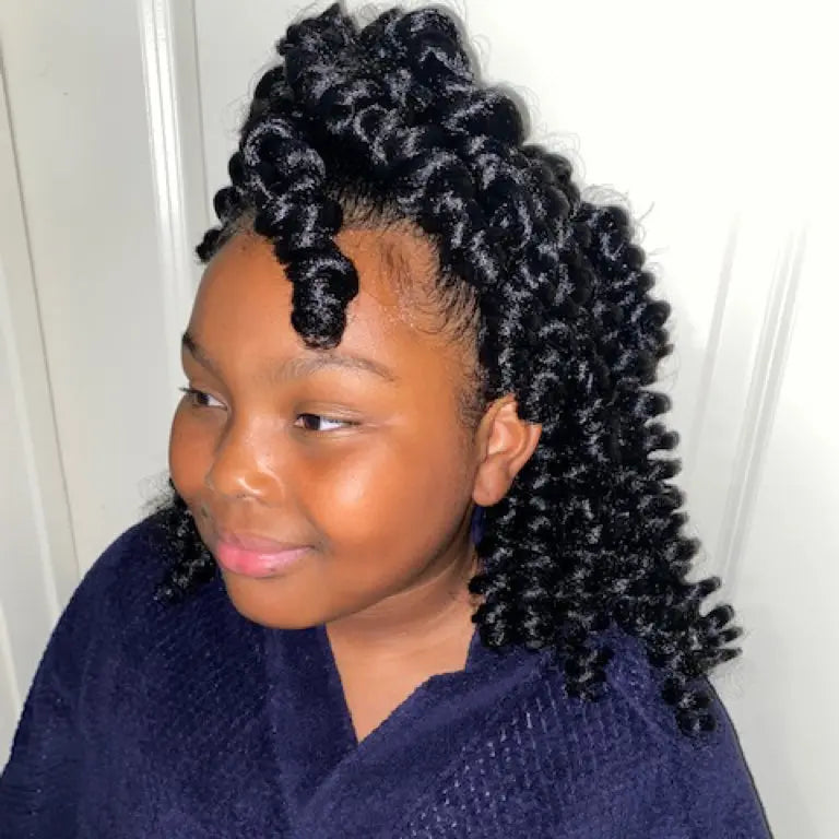 Clearance | Toyotress Wand Twist Crochet Hair | 10-12 Inch Natural Black Pre-twisted Jamaican Bounce Wand Twist Crochet Braids Synthetic Braiding Hair Extensions Toyotress